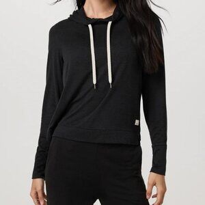 Vuori Halo Essential Hoodie in Black, Size Small
